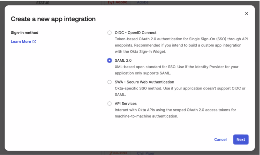 Configure SSO with Okta