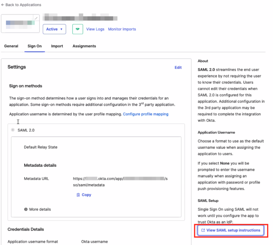 Configure SSO with Okta
