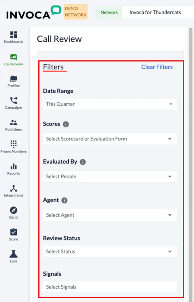 Call Evaluation Forms