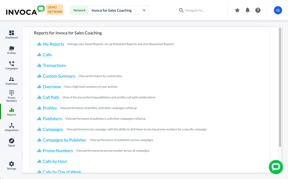 Invoca Reporting: General User Guide